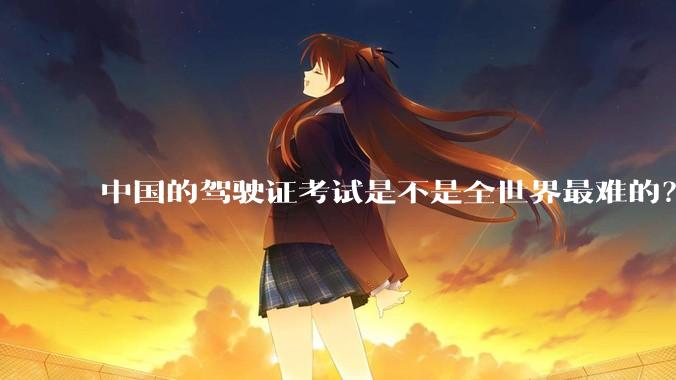 中国的驾驶证考试是不是全世界最难的？